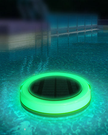 Garden light: solar powered floating RGB light designed for aquatic environments