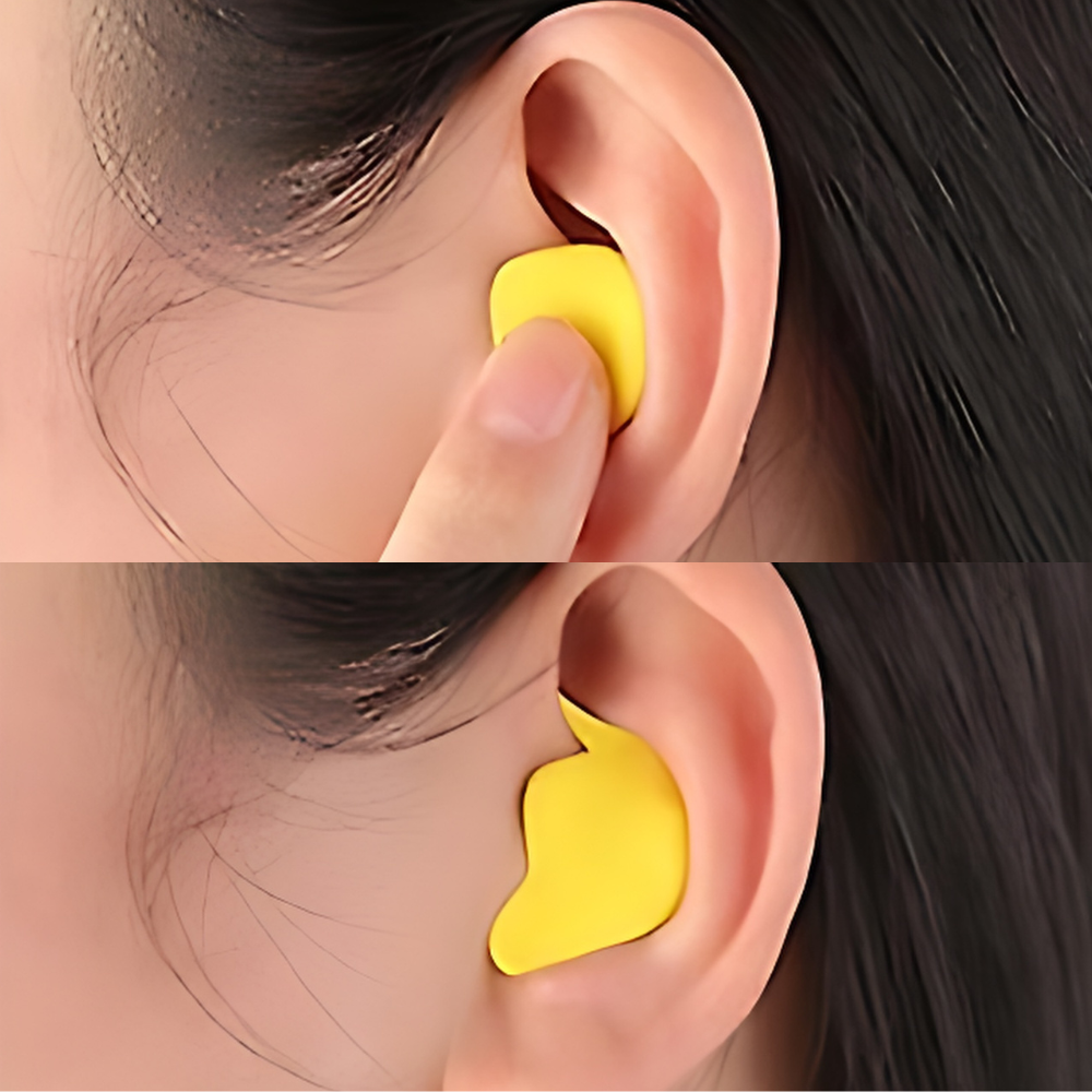 Portable unisex earplugs ideal for travel & study. Soundproof silicone earplugs provide superior noise reduction & comfort.