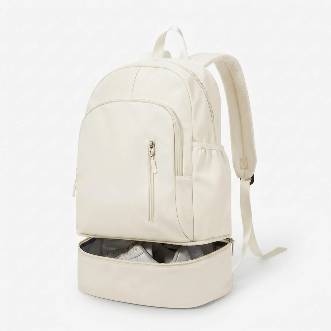 Foldable unisex sports backpack with shoe storage, lightweight and practical for gym, travel, or daily use.