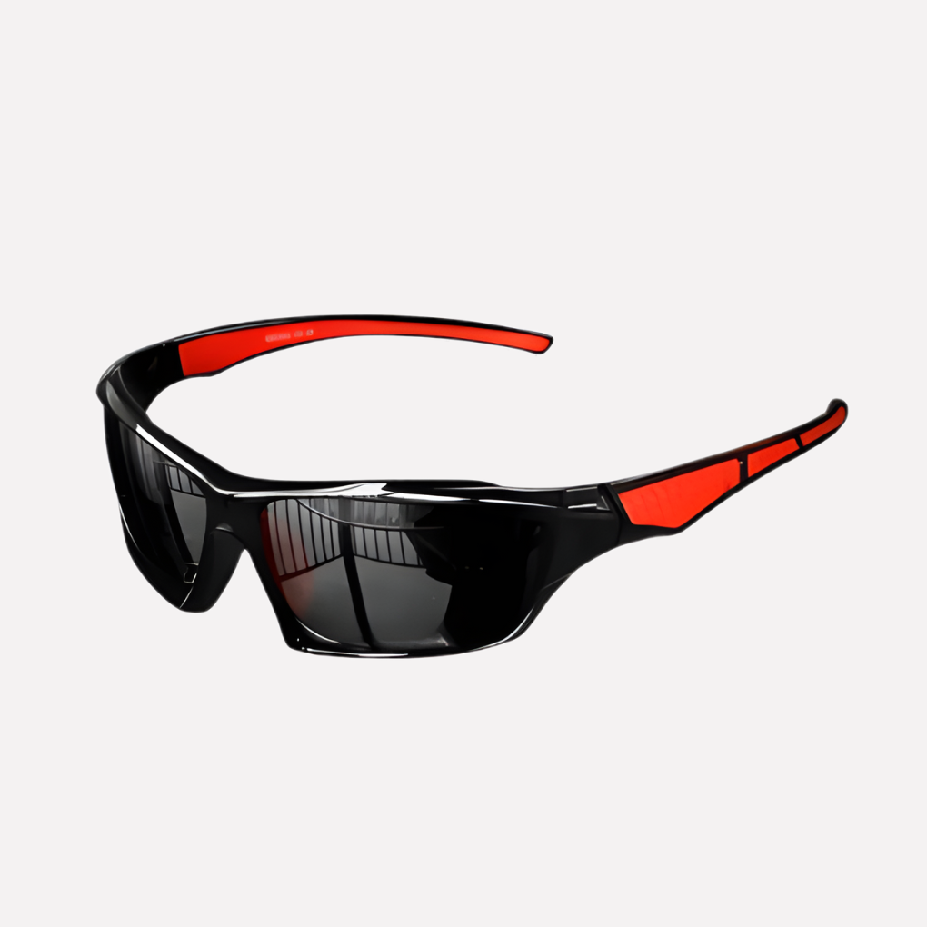 Durable unisex sports wrap sunglasses with UV400 polarization, ideal for all outdoor activities.