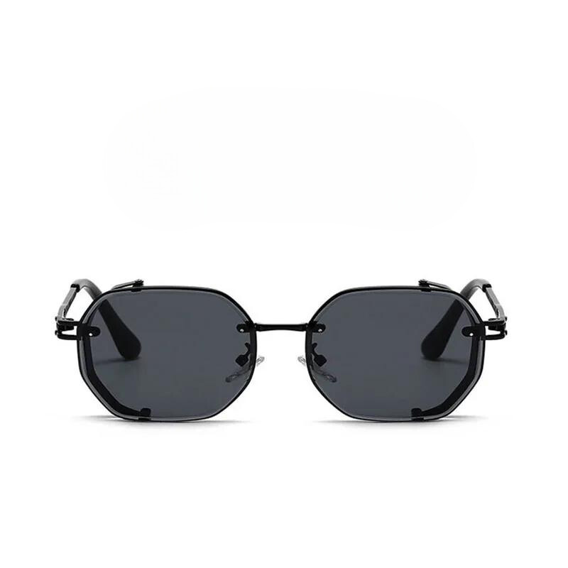 High-quality unisex polarized steampunk sunglasses with durable aluminum frame for eye care.