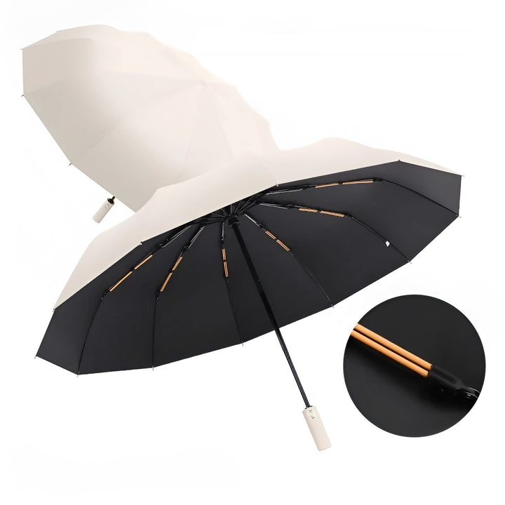 Travel-friendly StormShield folding umbrella, windproof, UV protection. Automatic & compact for on-the-go.