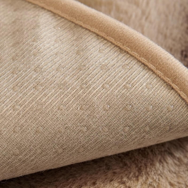 Comfortable striped faux rabbit fur couch cover, adding warmth and style to any sofa