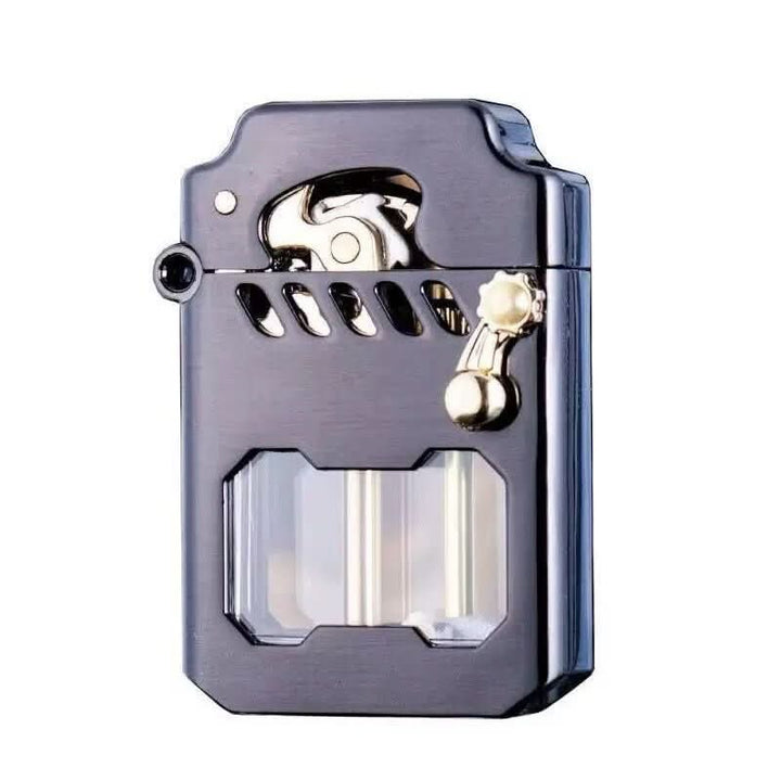Mechanical gear mechanism lighter, windproof and stylish. Ideal for outdoor adventures and camping.