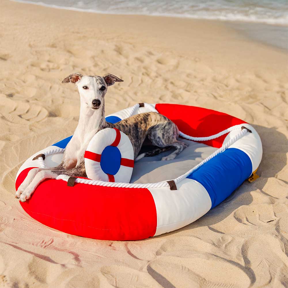 Unisex Summer Cooling Waterproof Pet Bed, boat-shaped, for dogs and cats