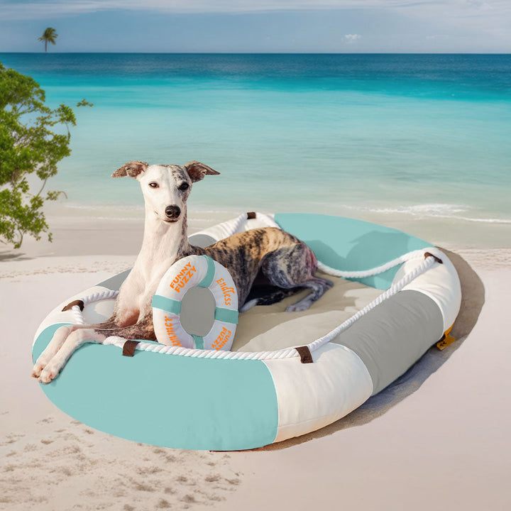Unisex pet pillow, boat-shaped, waterproof, designed for cooling comfort
