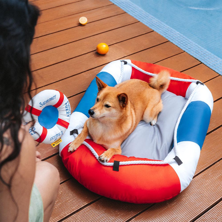 Blue waterproof pet bed, cooling, suitable for dogs and cats in summer