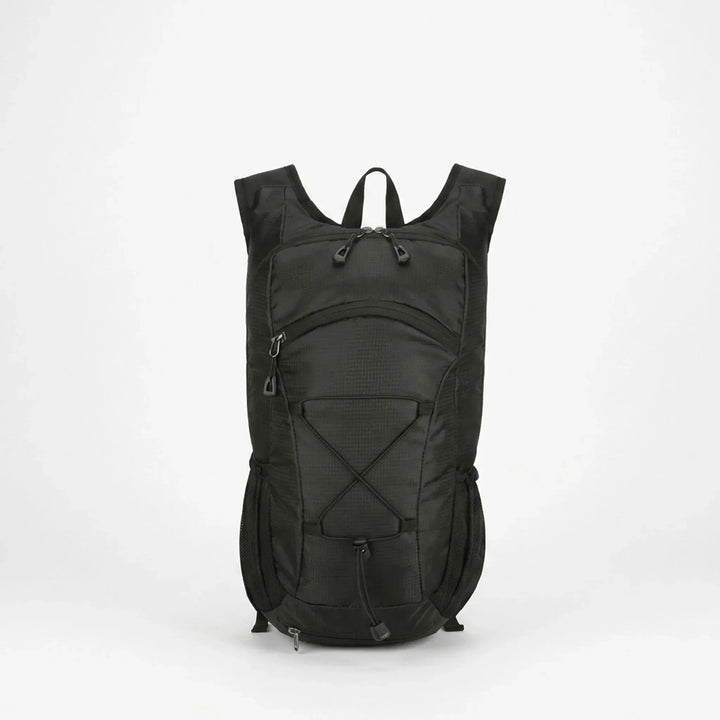Khaki tactical military backpack, a versatile daypack for camping, hiking & outdoor travel adventures.