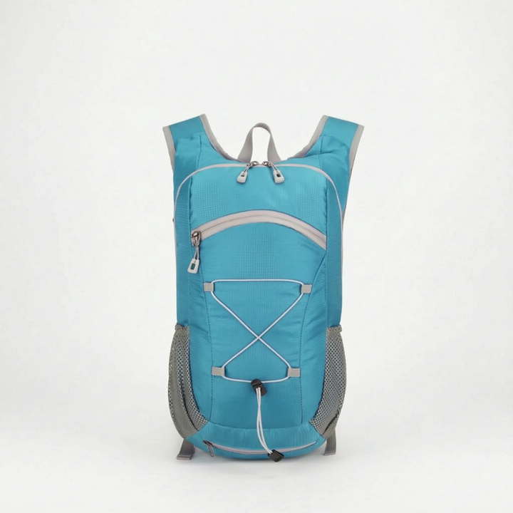 Durable unisex tactical backpack, water-resistant for hiking, camping, and outdoor travel adventures.