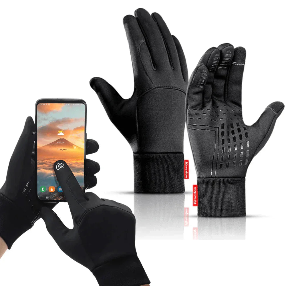 Unisex ThermaGuard touchscreen winter gloves for warmth & connectivity in cold weather.