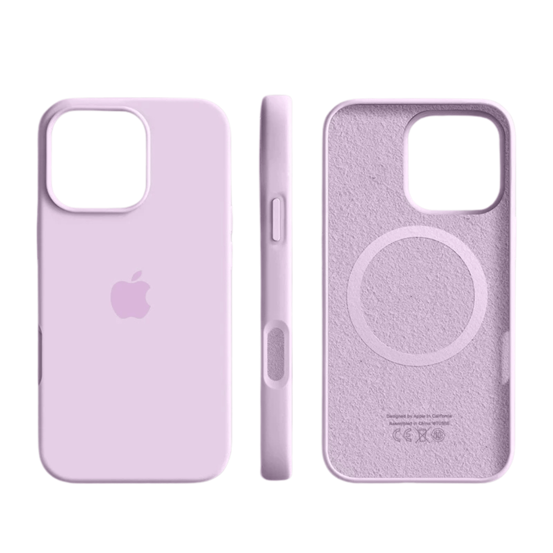 Magnetic silicone iPhone case. MagSafe ready, thin, offers secure attachment & reliable shockproof protection.