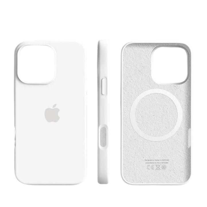 Unisex thin silicone iPhone case. MagSafe support, soft-touch finish, magnetic, shockproof, ultimate protection.
