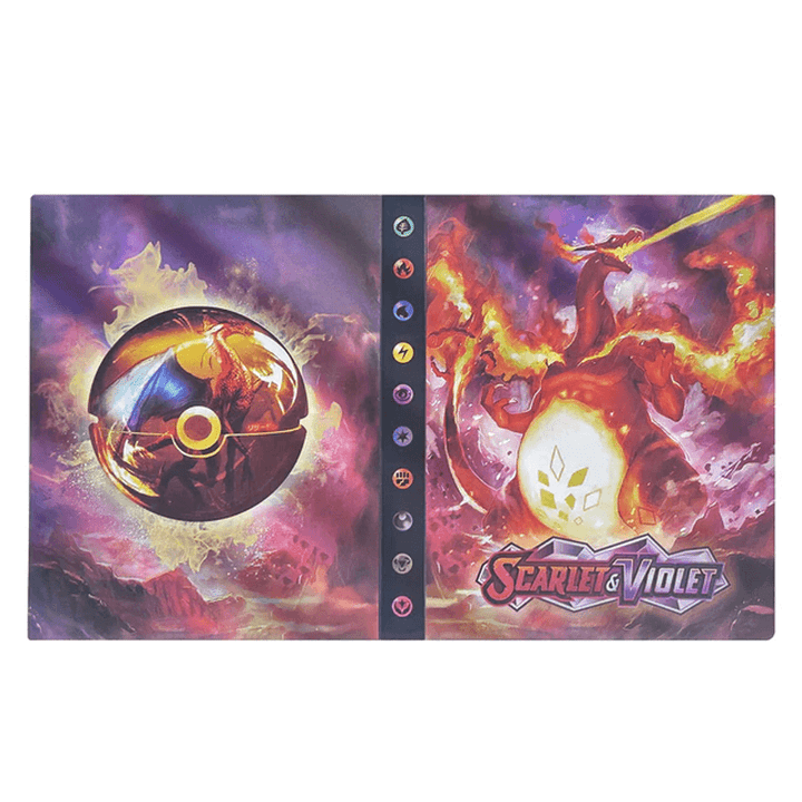 Game card holder album, 240-card capacity, best for trading card enthusiasts.