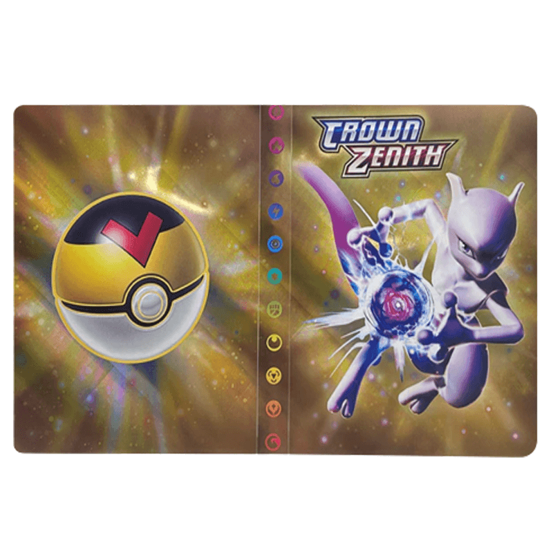 Unisex collector binder, 240-card capacity for trading game card protection.