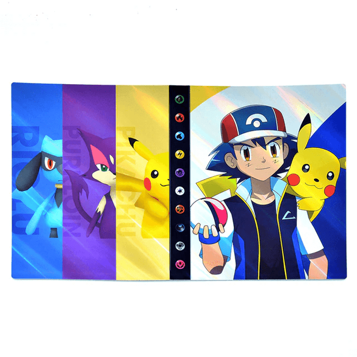 Game card collector album, 240-card holder for trading card protection.