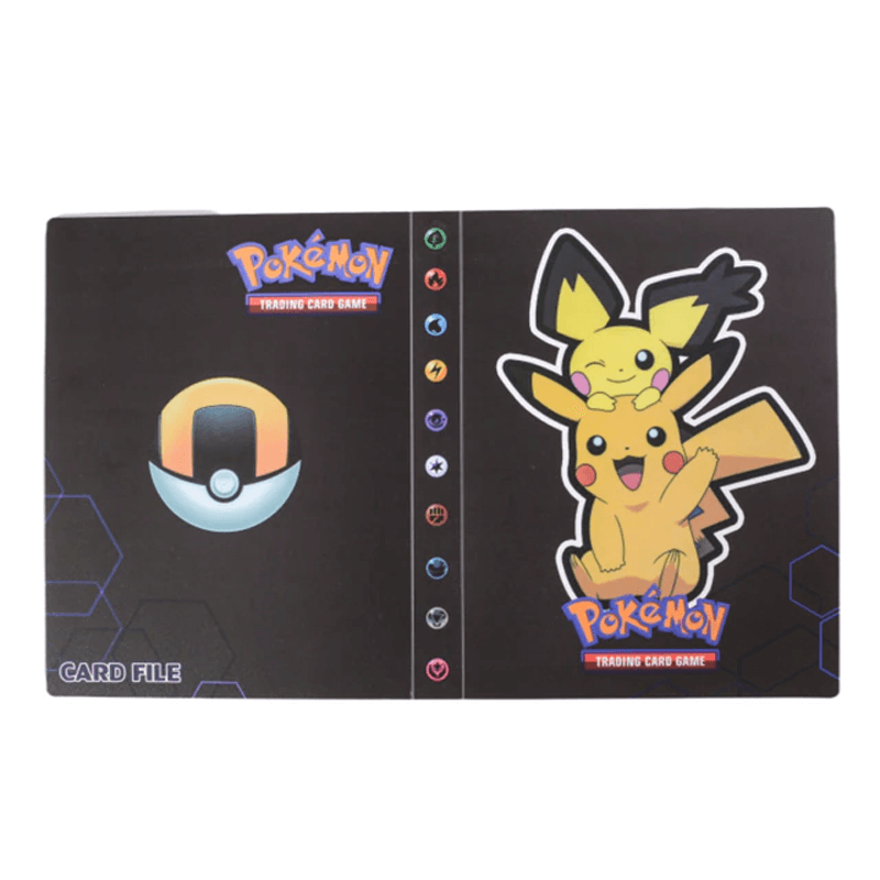 Card protection organizer binder, holds 240 game cards, durable & stylish.