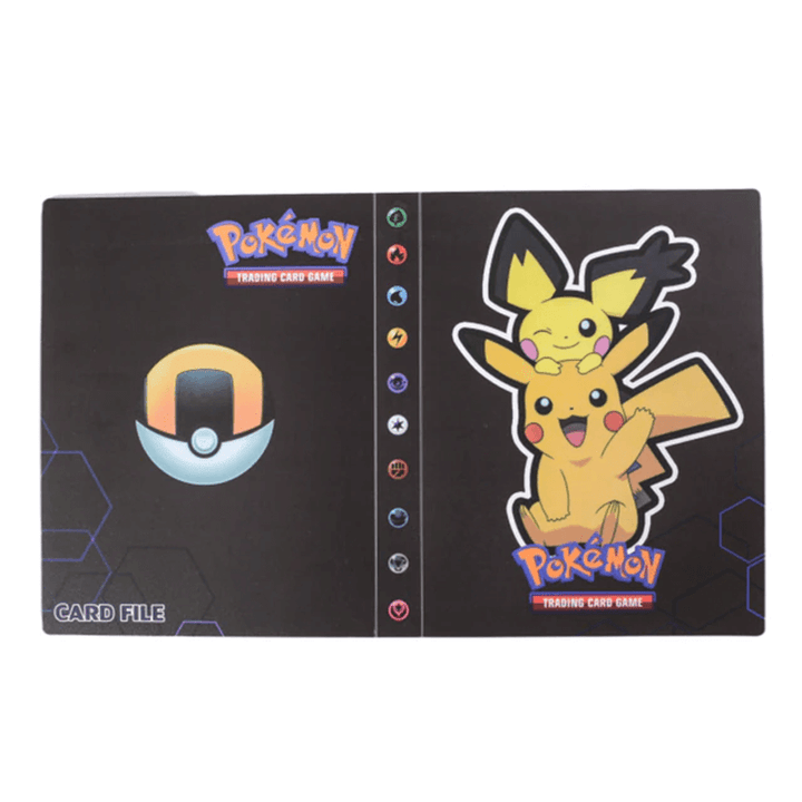 Card protection organizer binder, holds 240 game cards, durable & stylish.