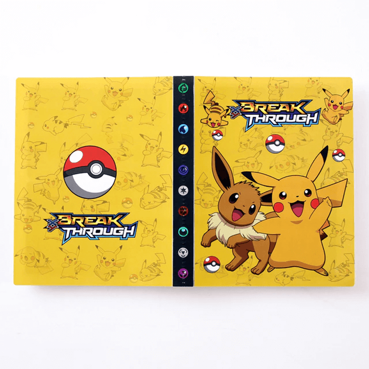 Collectible card holder binder, 240-card capacity, for organized storage.