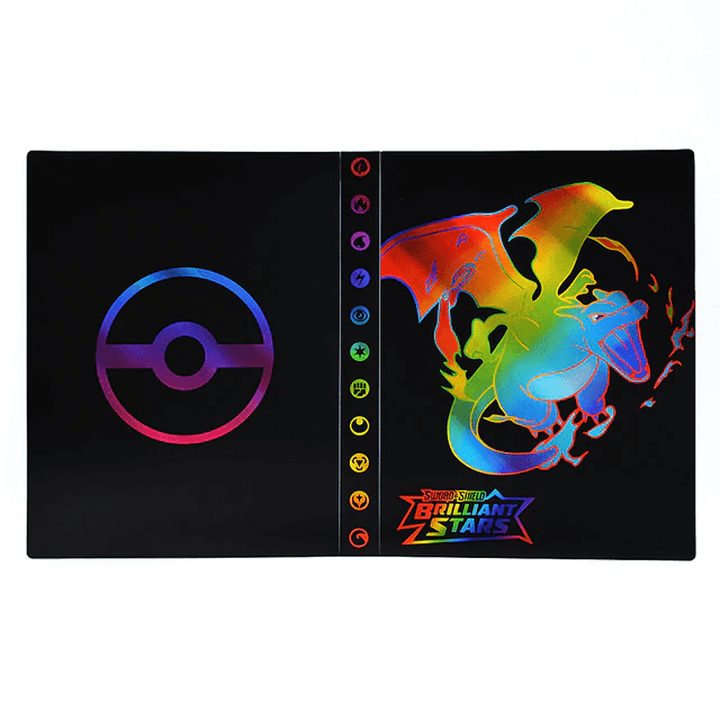 Unisex trading card holder, 240-card collector binder for game card enthusiasts.