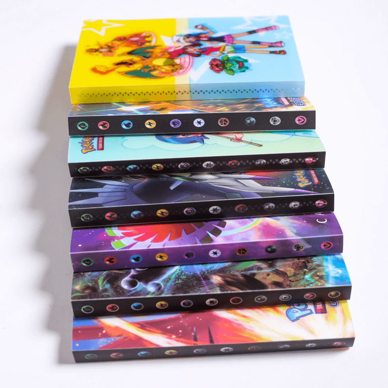 Collectible card album binder for game cards, stores and protects 240 cards.