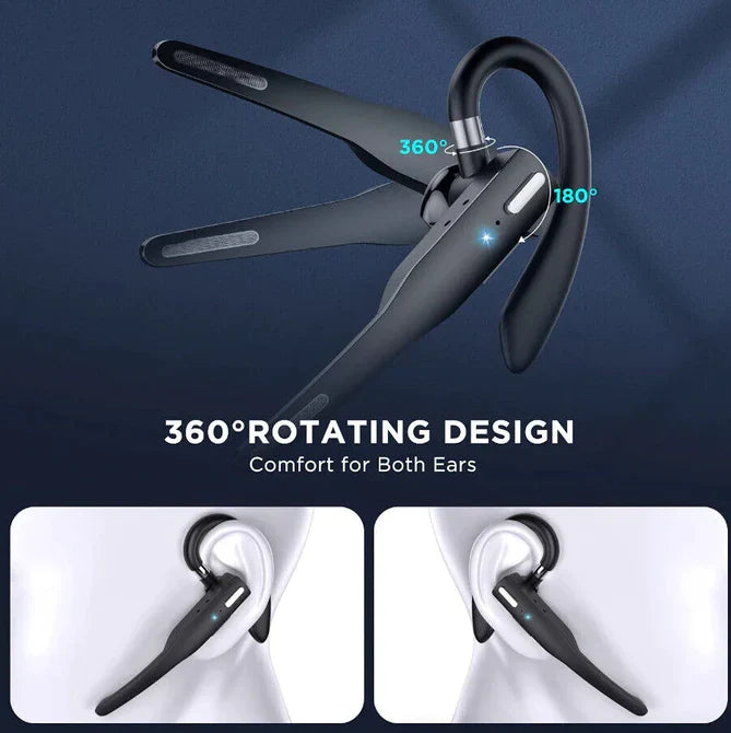 Ergonomic trucker Bluetooth headset, dual mic & noise cancelling, perfect for long-haul comfort & calls.