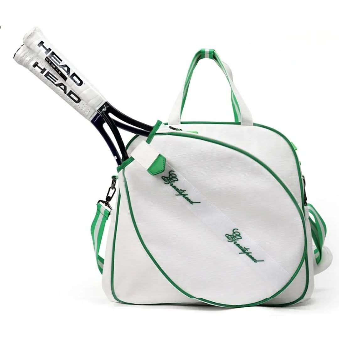 Unisex Twilight Blue tennis & padel racket bag. Multi-compartment sports gear organizer for athletes.
