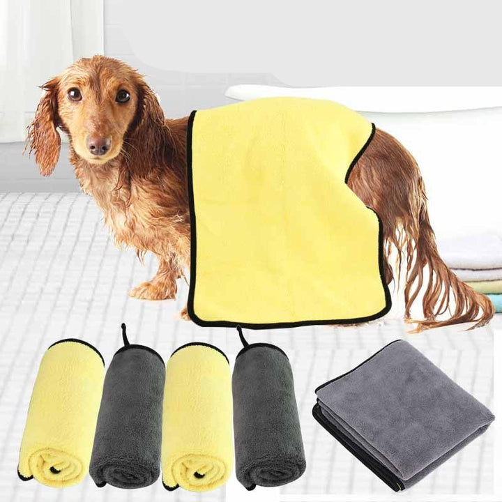 Unisex ultra absorbent microfiber pet drying towel for dogs after bath, quick dry for grooming