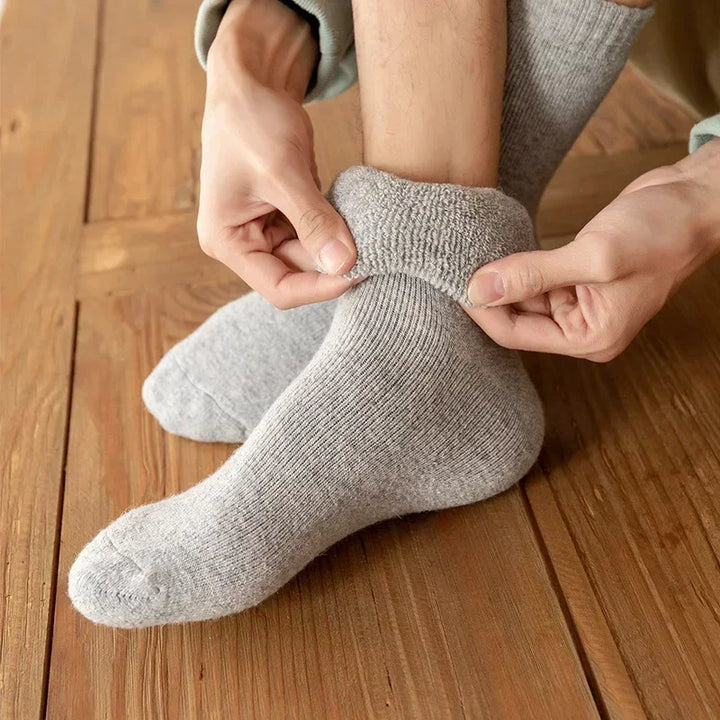 Unisex Ultra-Comfort Warm Socks 3-Pack for cozy, dry feet. Ideal for winter, everyday wear. Soft, breathable footwear.