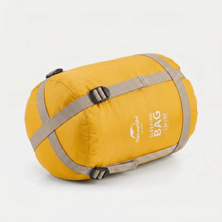 Portable unisex sleeping bag, ideal for summer outdoor adventures and travel.