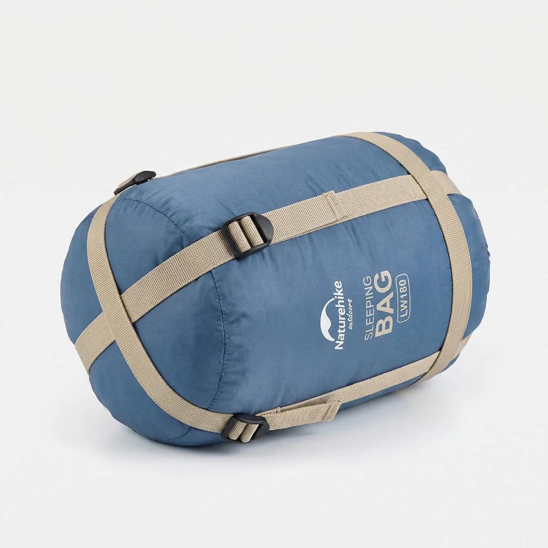 Summer sleeping bag for hiking gear, designed for ultimate compactness and lightness.