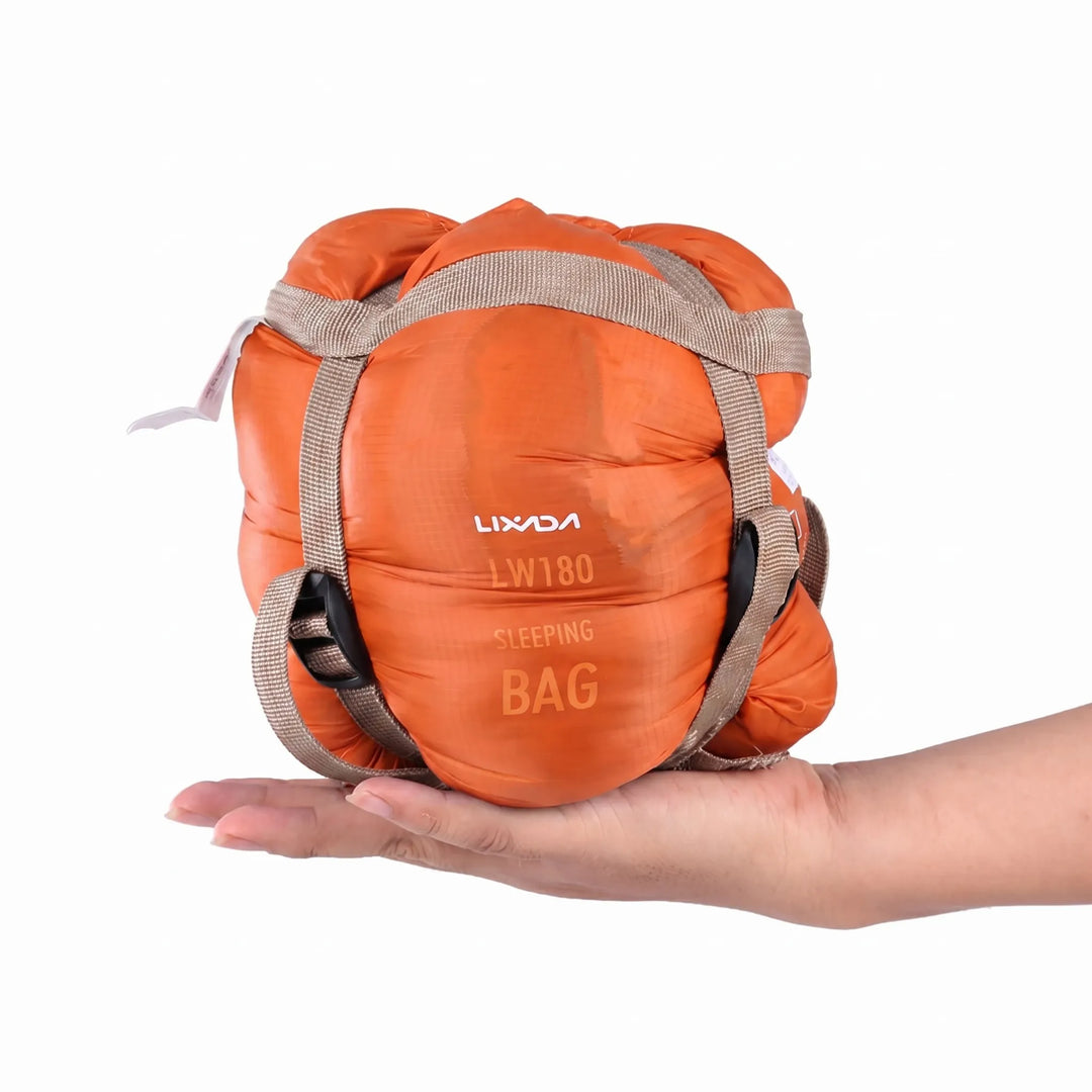 Versatile ultralight envelope sleeping bag for adult camping, hiking, and travel. Compact, portable outdoor gear.