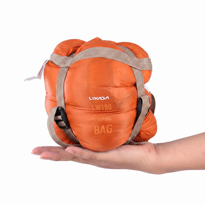 Versatile ultralight envelope sleeping bag for adult camping, hiking, and travel. Compact, portable outdoor gear.