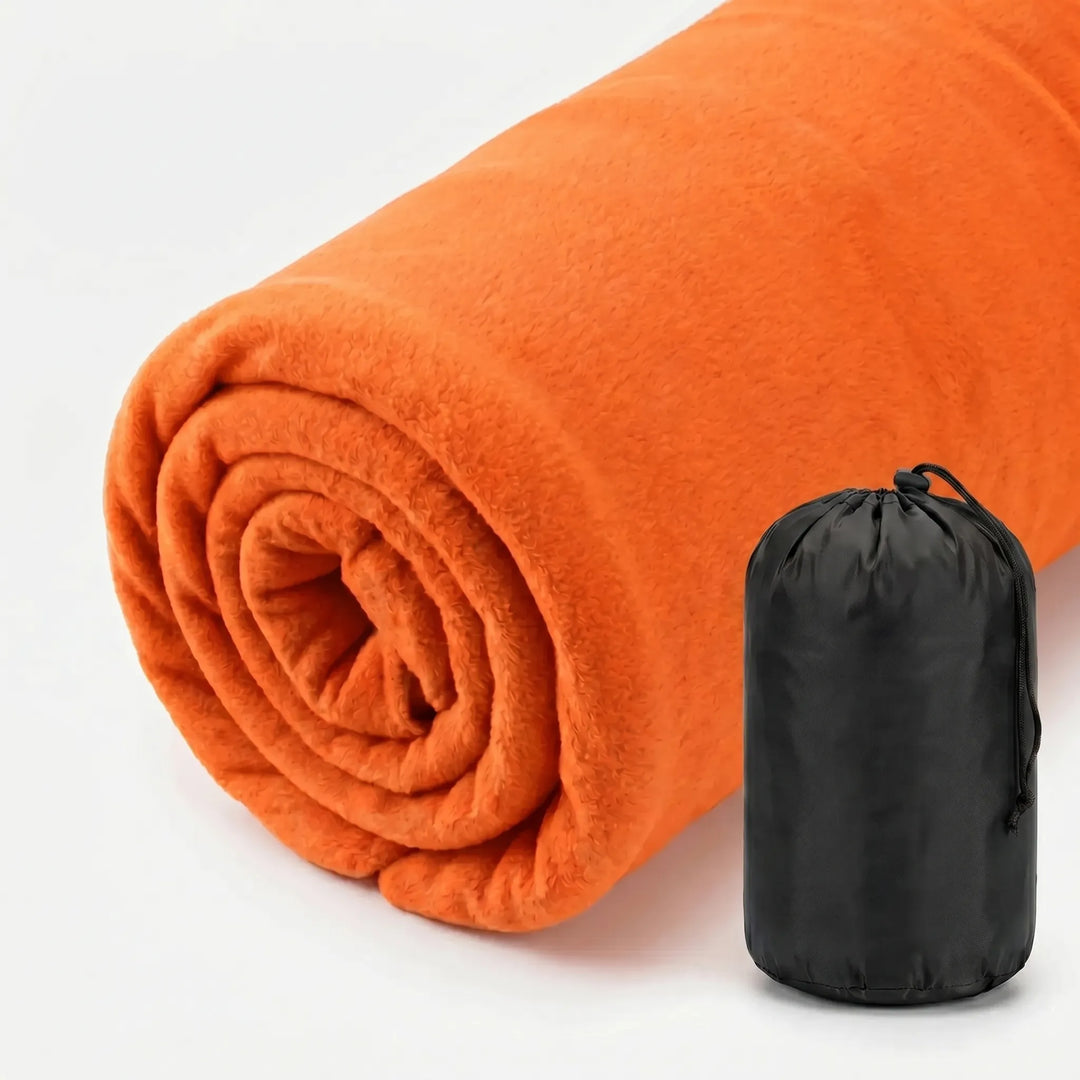 Plush fleece sleeping bag liner, offering a cozy and warm experience for any travel or camping adventure.