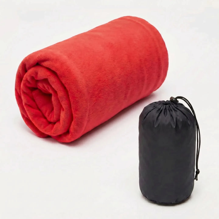 Compact & lightweight fleece sleeping bag liner, easily packable for any travel or camping excursion.