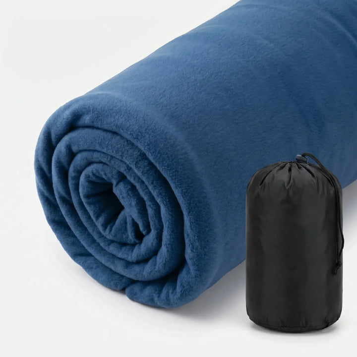 Durable fleece travel liner, perfect for backpackers and campers seeking a cozy, clean sleep space.