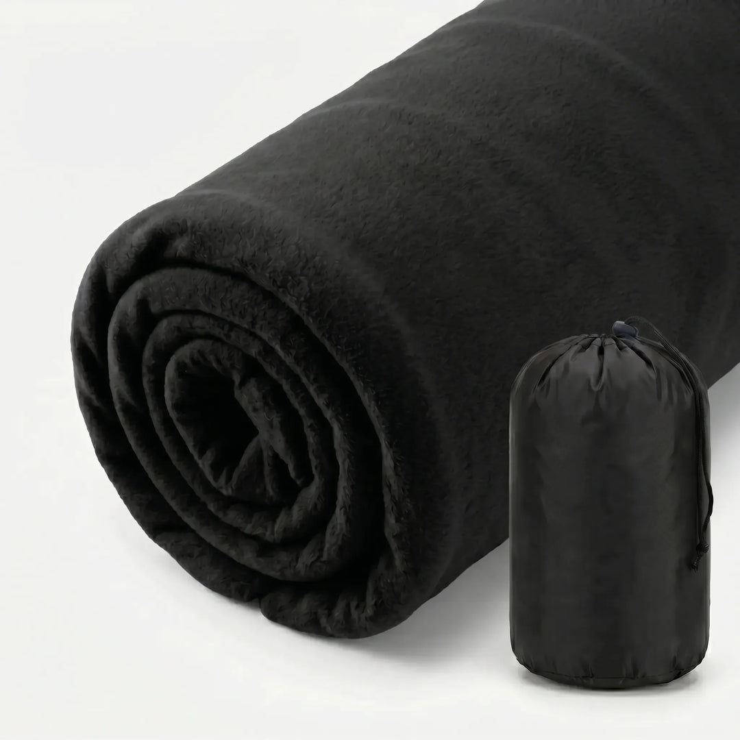 Adult ultralight fleece sleeping liner, designed for enhanced warmth & comfort in camping & hostel stays.