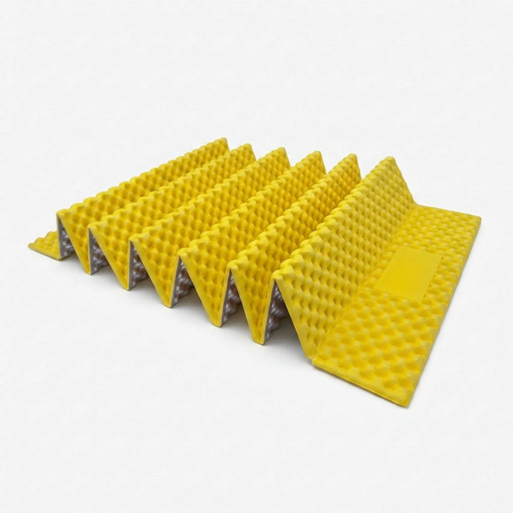 Essential ultralight foam sleeping pad for comfortable camping nights. Portable backpacking mat for outdoor gear.