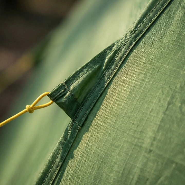 Interior view of a spacious 3-season ultralight freestanding dome tent, comfortable for backpackers & camping.