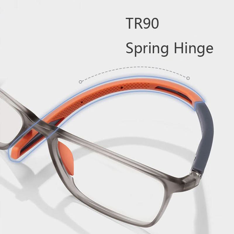 Stylish unisex progressive glasses, providing seamless near to distant vision correction.