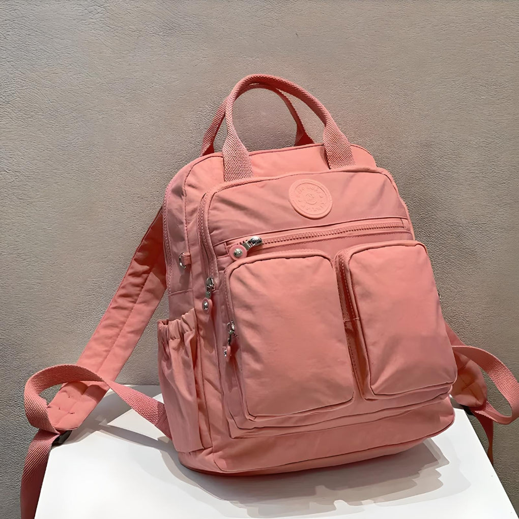 Durable unisex waterproof commuter backpack with smart multi-pockets for work or school.