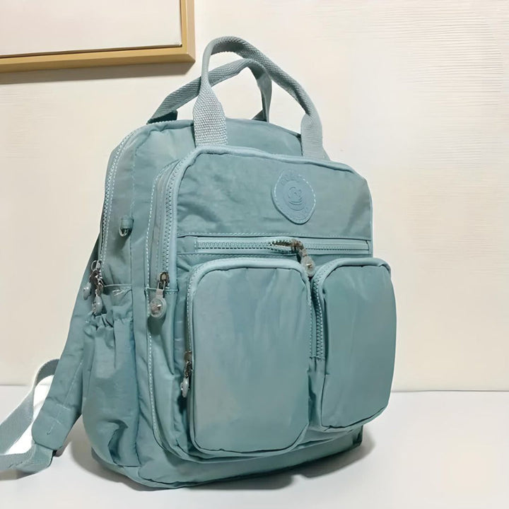 Organized waterproof urban travel bag, a unisex multi-pocket backpack for all your adventures.