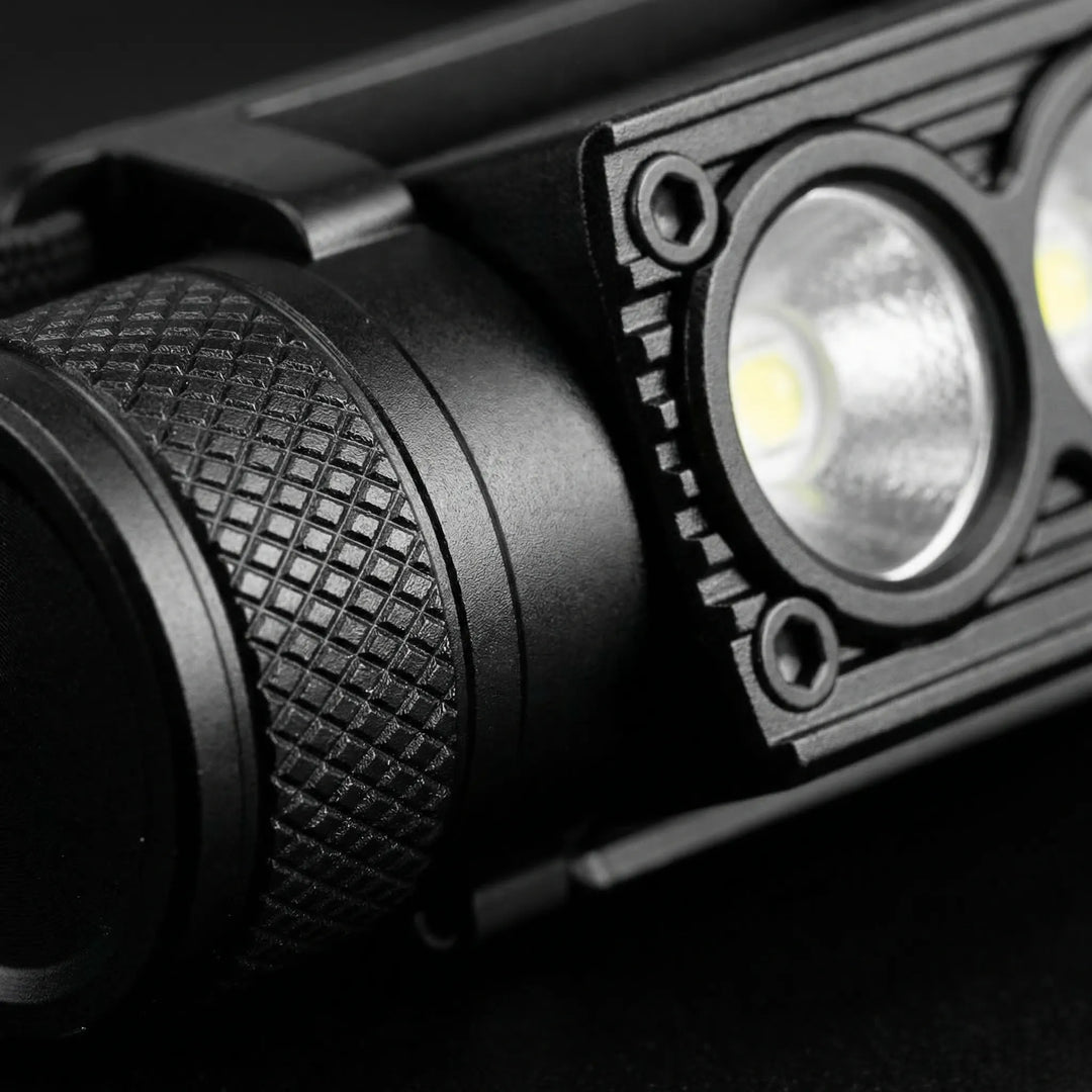 Powerful LED headlamp with USB-C recharge, perfect for hands-free outdoor use like night hiking, camping, and fishing.