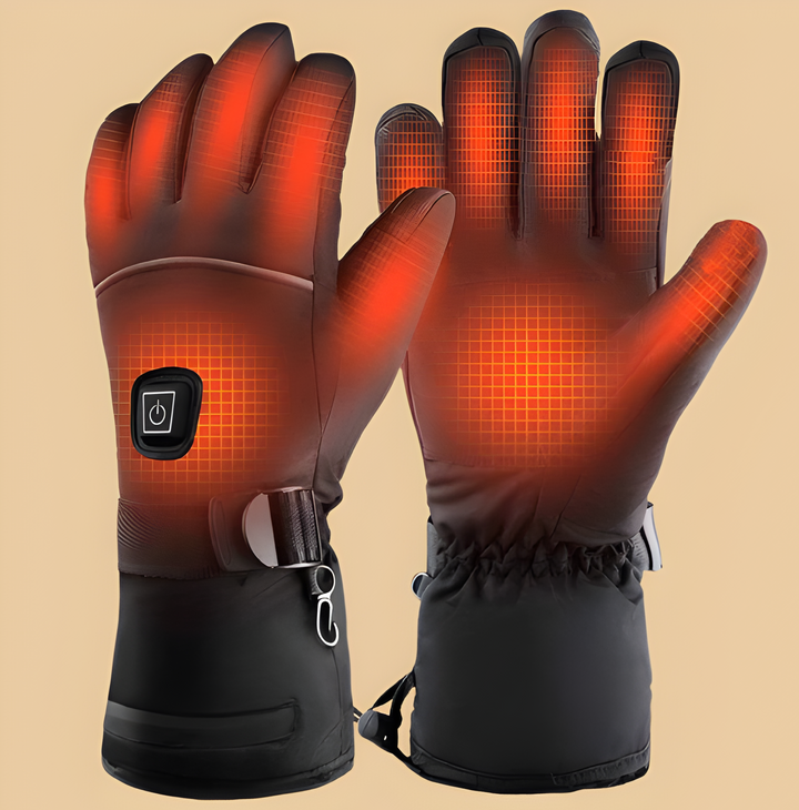 Unisex USB rechargeable heated gloves for extreme cold. Perfect thermal winter gloves for outdoor activities.