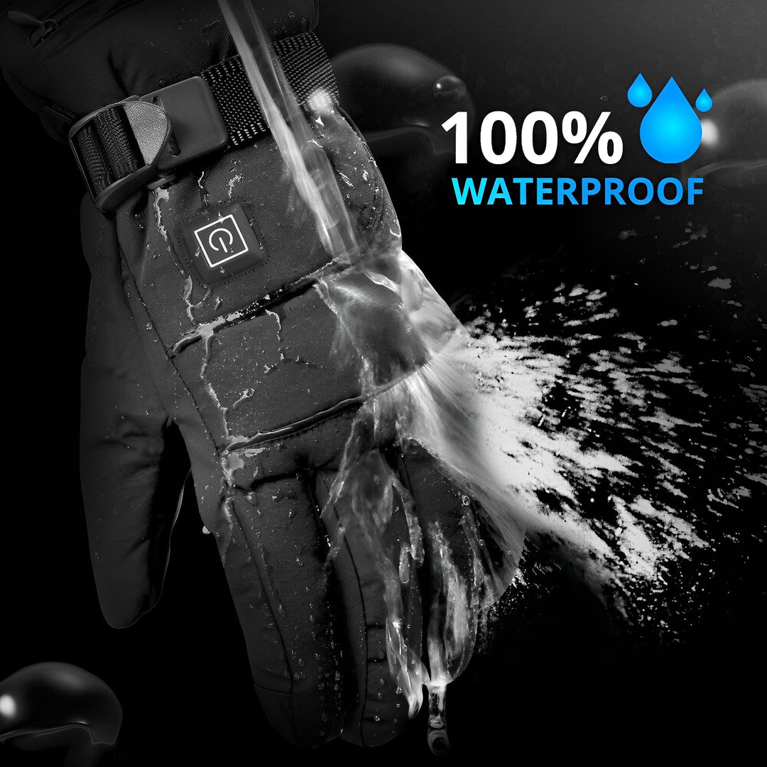 Stay warm skiing & fishing with unisex USB rechargeable heated gloves. Ideal for extreme cold winter sports.