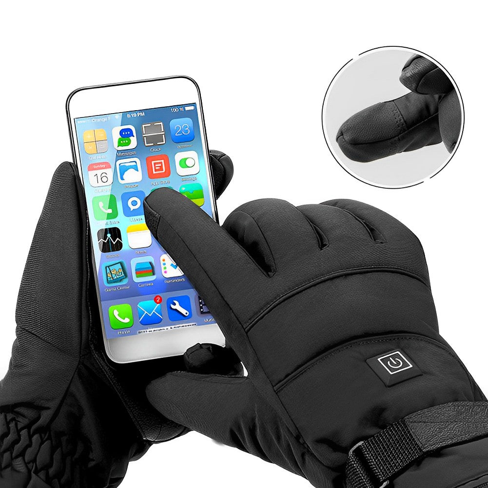 Electric thermal gloves, USB rechargeable. Provides ultimate warmth for outdoor activities & extreme cold weather.