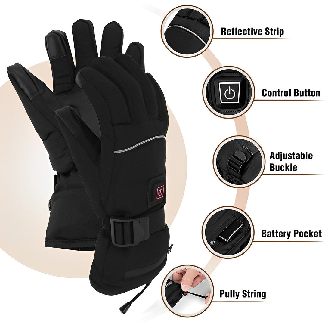 Beat extreme cold with unisex USB rechargeable heated gloves. Keep hands warm during outdoor winter adventures.