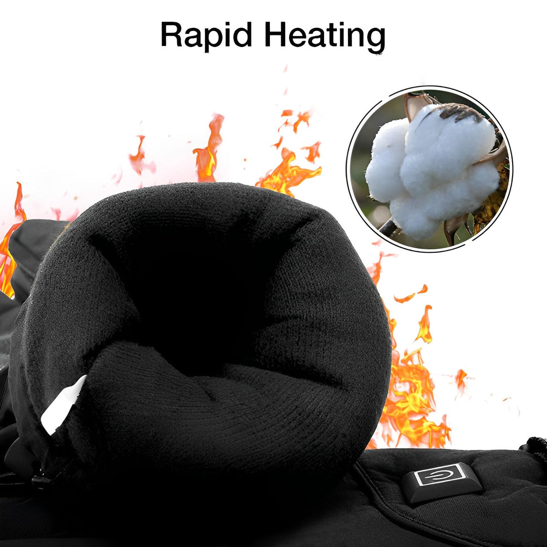 Rechargeable thermal gloves, unisex. Ideal for extreme cold outdoor activities, skiing, & winter warmth.