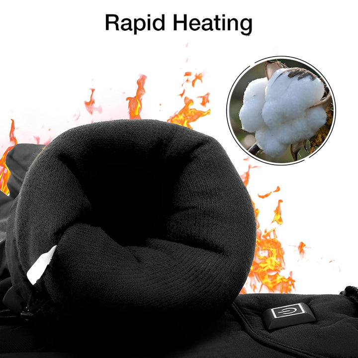 Rechargeable thermal gloves, unisex. Ideal for extreme cold outdoor activities, skiing, & winter warmth.