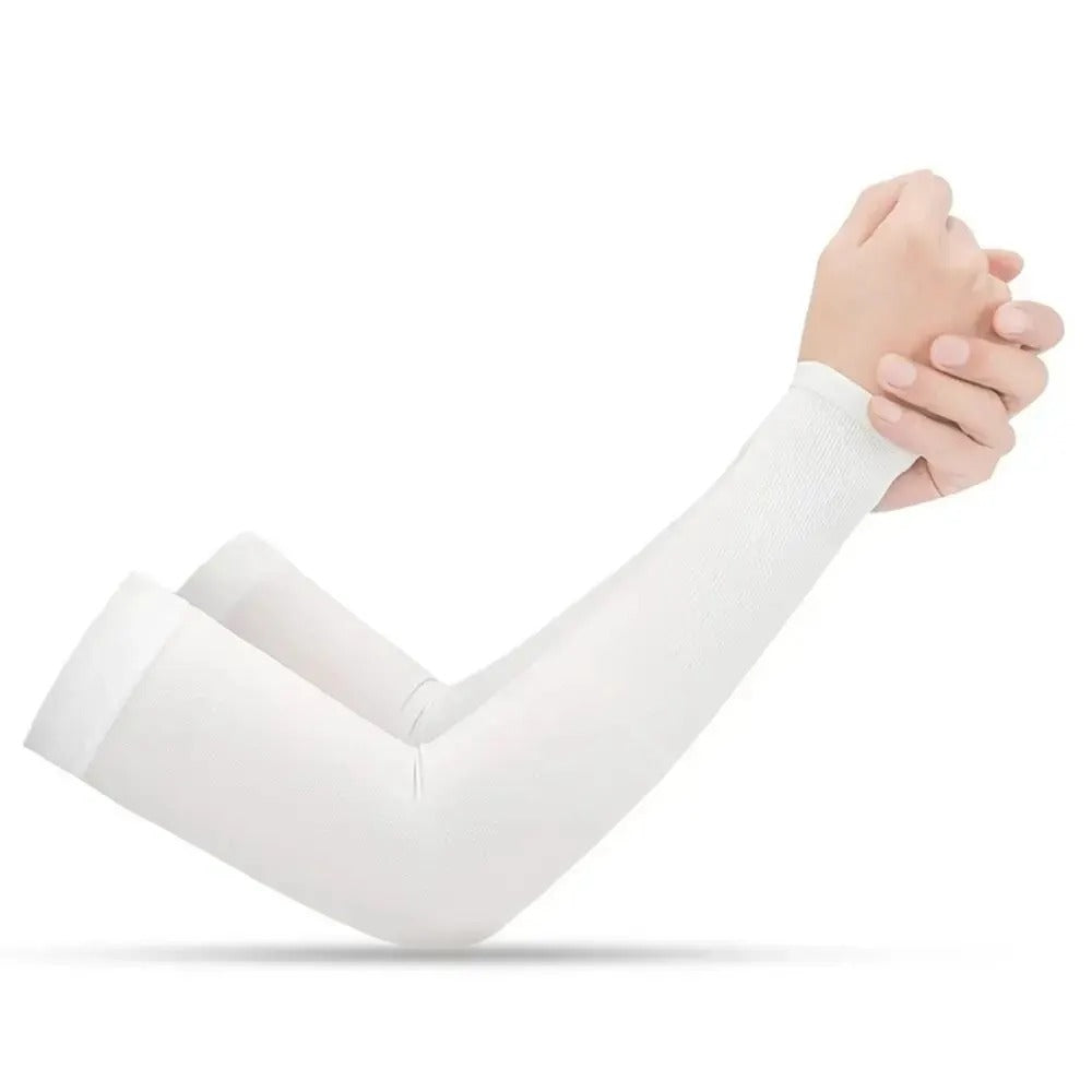 Unisex UV protection arm sleeves for sun protection. Ideal outdoor gear for skin safety.