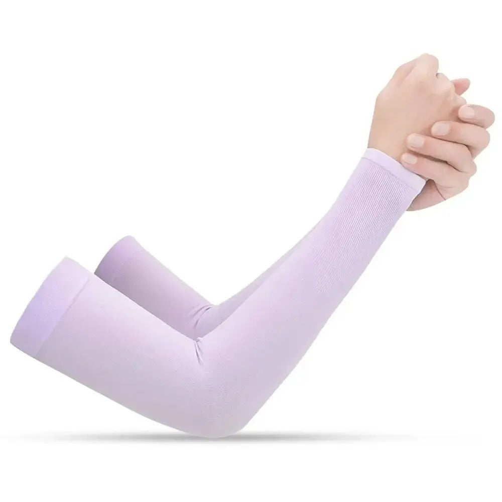 Versatile sun protection arm sleeves. Unisex accessory for cycling, sports, driving & outdoor use.